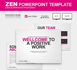 简单大气的PPT模板：Zen Powerpoint Template